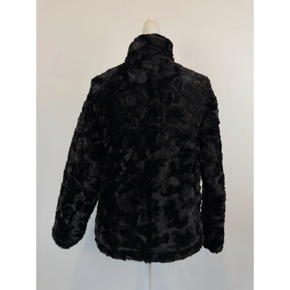 The North Face Girls L 14/16 Reversible Puffer Fleece Jacket Black